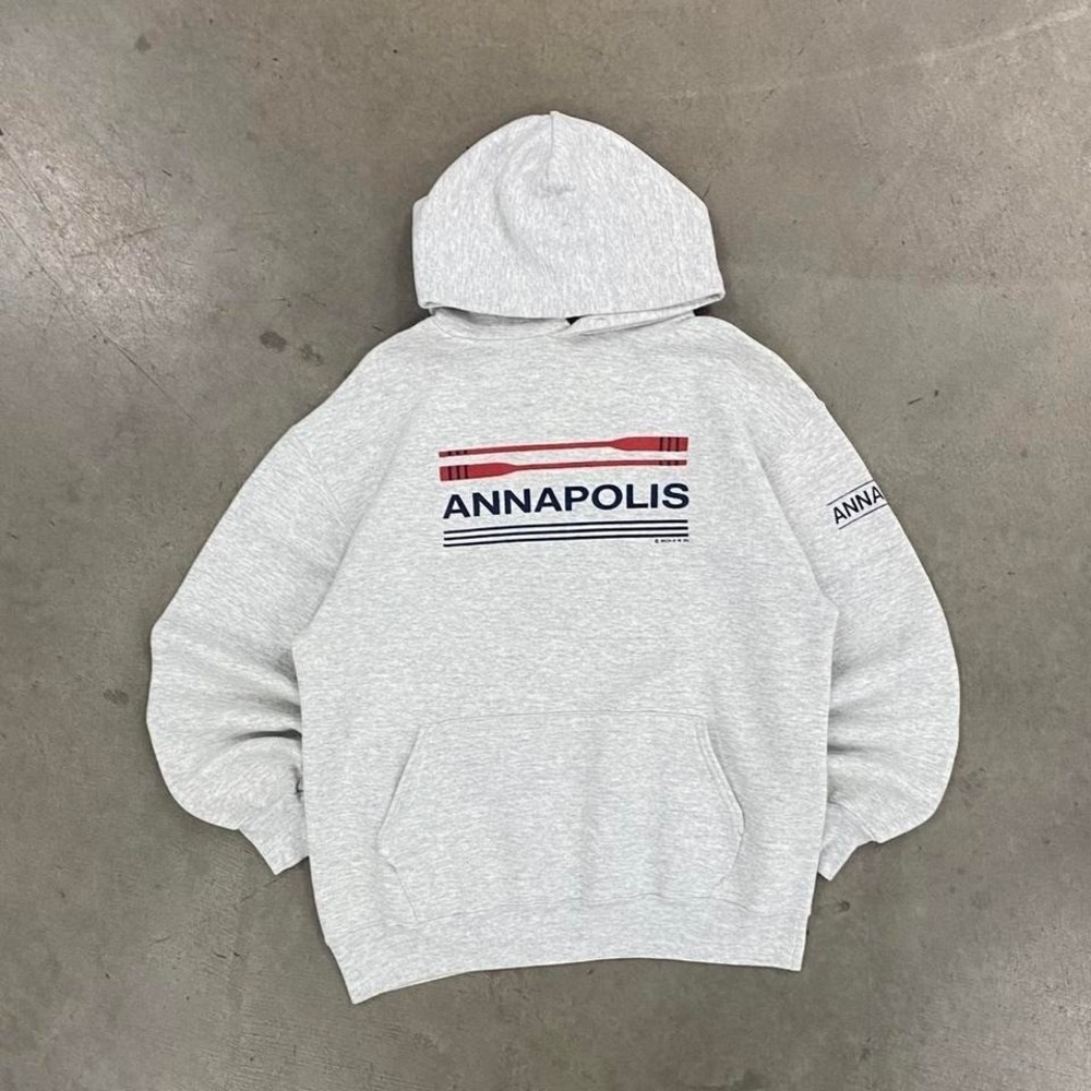 Vintage Russell Athletic 90s Annapolis Maryland Rowing Destination Hoodie XL